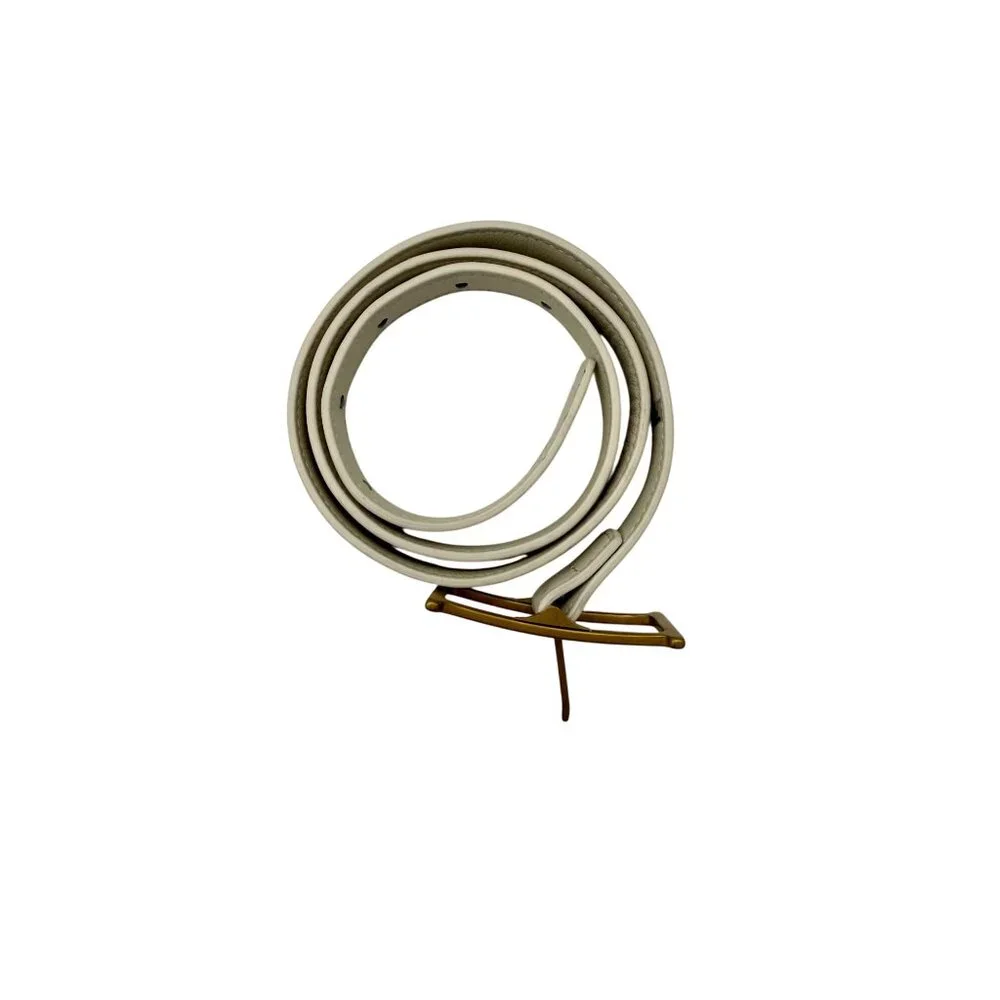 NEW Helsa Logo Mini Belt White - Size S - Picture 3 of 11